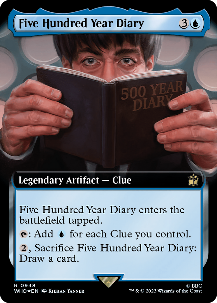 Five Hundred Year Diary (Extended Art) (Surge Foil) [Doctor Who] | Sanctuary Gaming