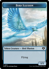 Bird // Bird Illusion Double-Sided Token [Commander Masters Tokens] | Sanctuary Gaming