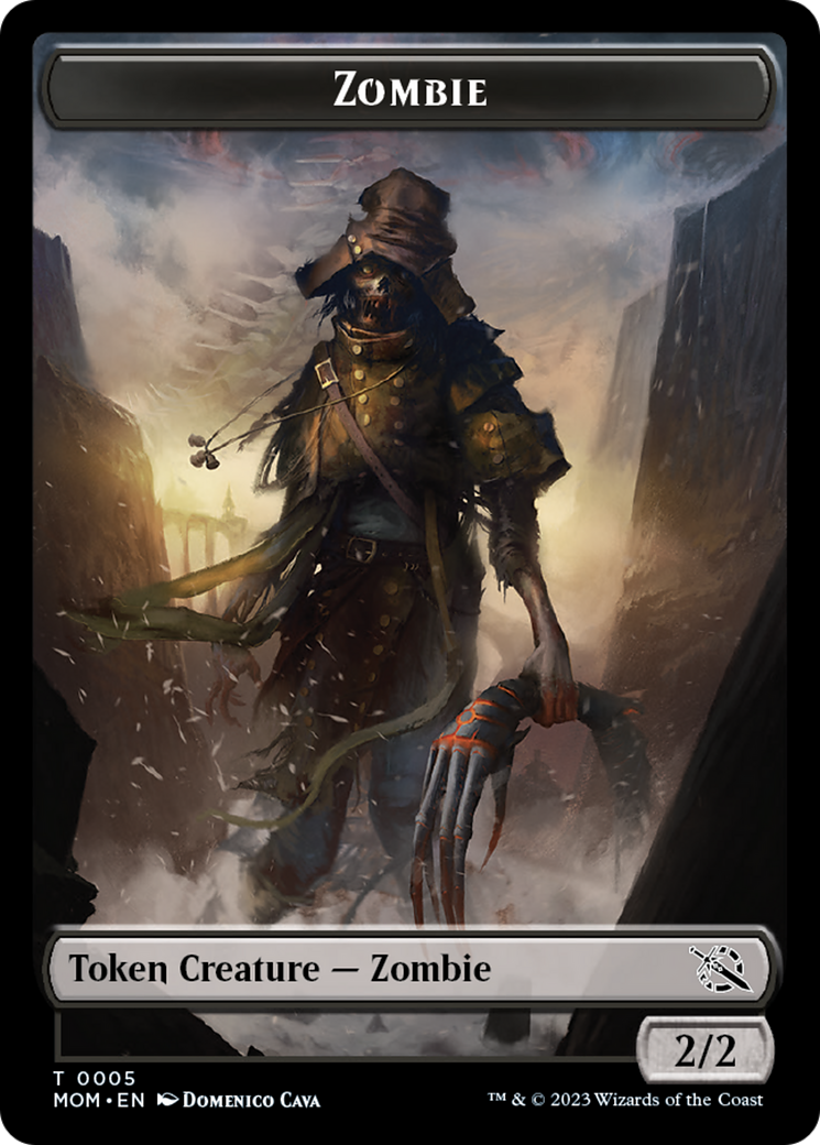 Monk // Zombie Double-Sided Token [March of the Machine Tokens] | Sanctuary Gaming