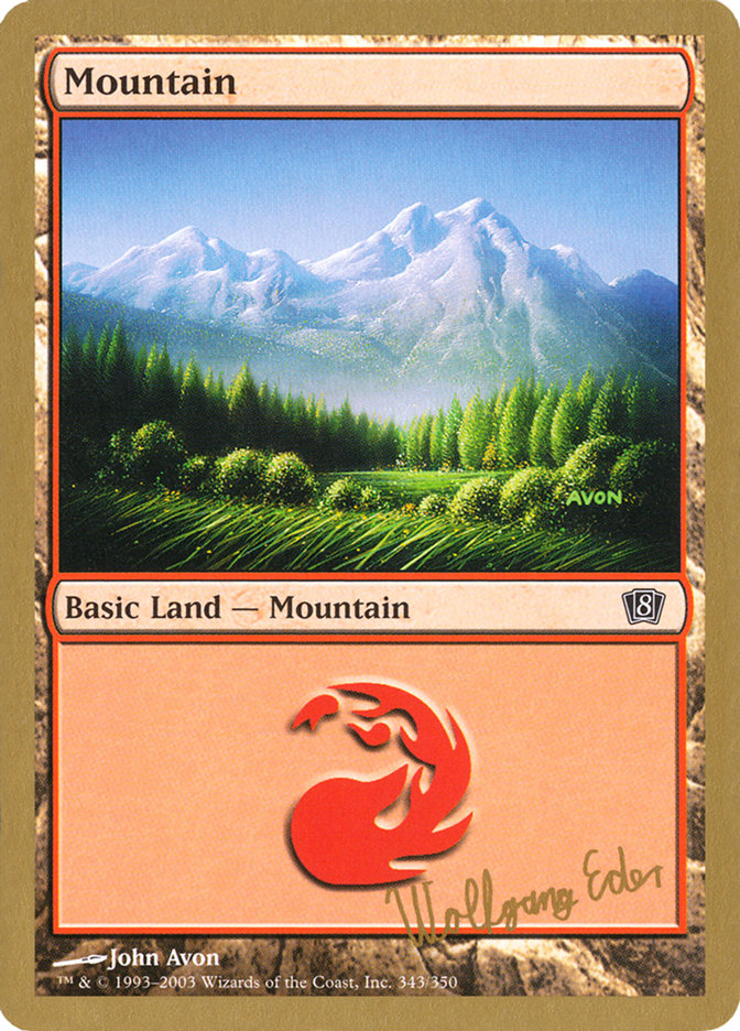 Mountain (we343) (Wolfgang Eder) [World Championship Decks 2003] | Sanctuary Gaming