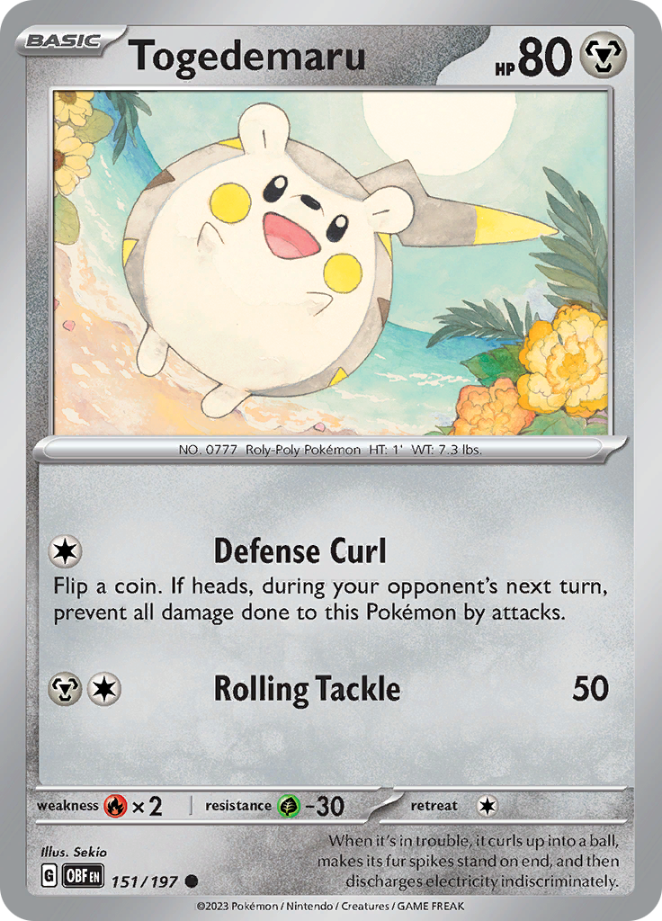 Togedemaru (151/197) [Scarlet & Violet: Obsidian Flames] | Sanctuary Gaming