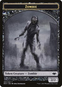 Zombie // Golem Double-Sided Token [Modern Horizons Tokens] | Sanctuary Gaming