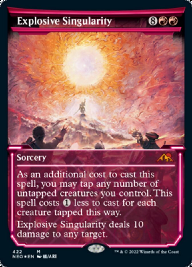 Explosive Singularity (Showcase) (Foil Etched) [Kamigawa: Neon Dynasty] | Sanctuary Gaming