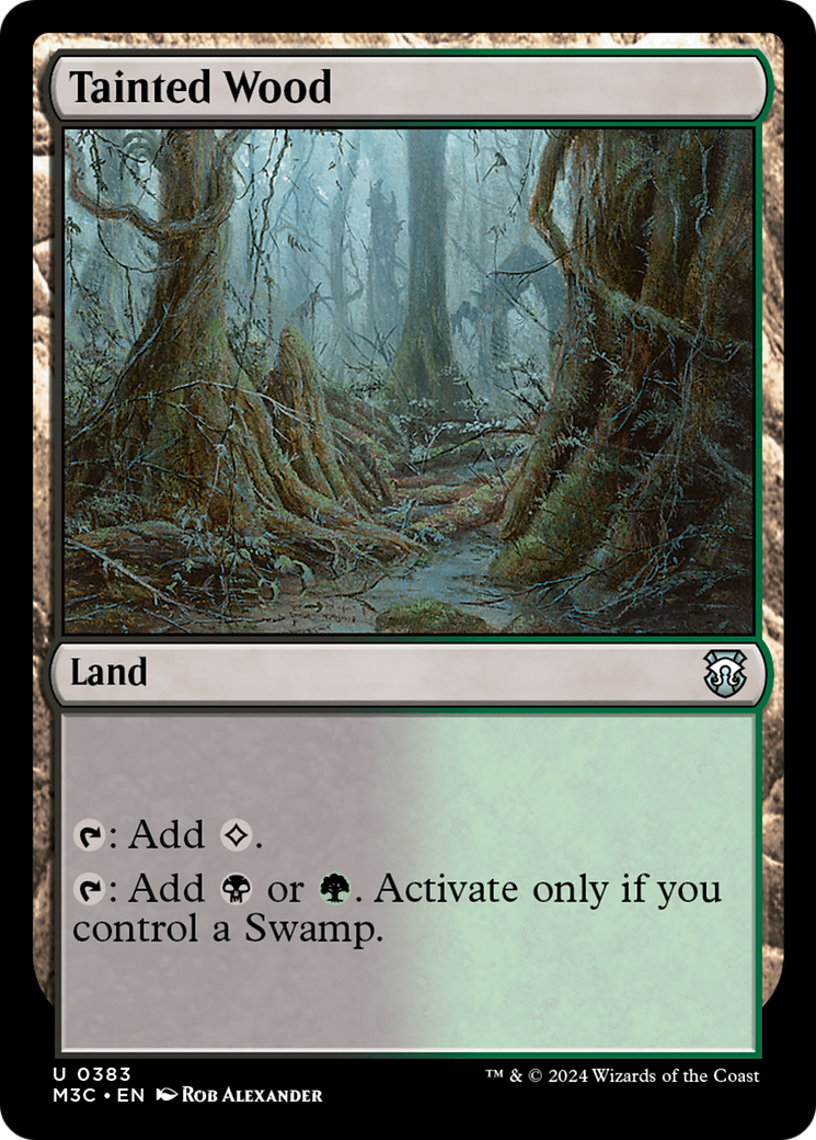 Tainted Wood (Ripple Foil) [Modern Horizons 3 Commander] | Sanctuary Gaming