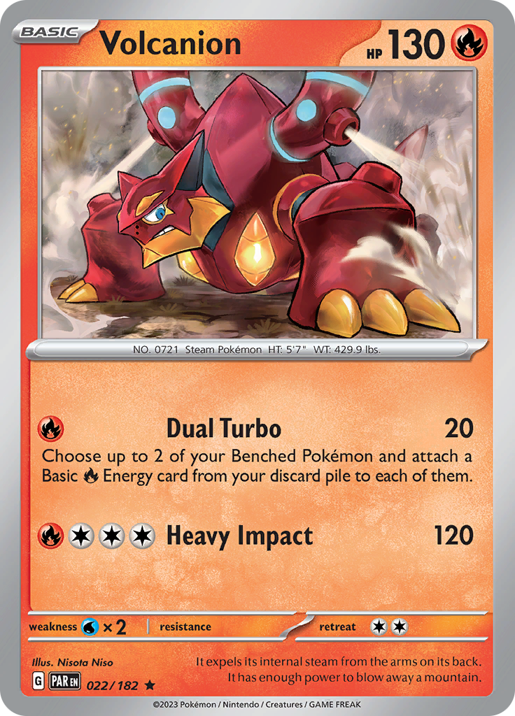 Volcanion (022/182) [Scarlet & Violet: Paradox Rift] | Sanctuary Gaming