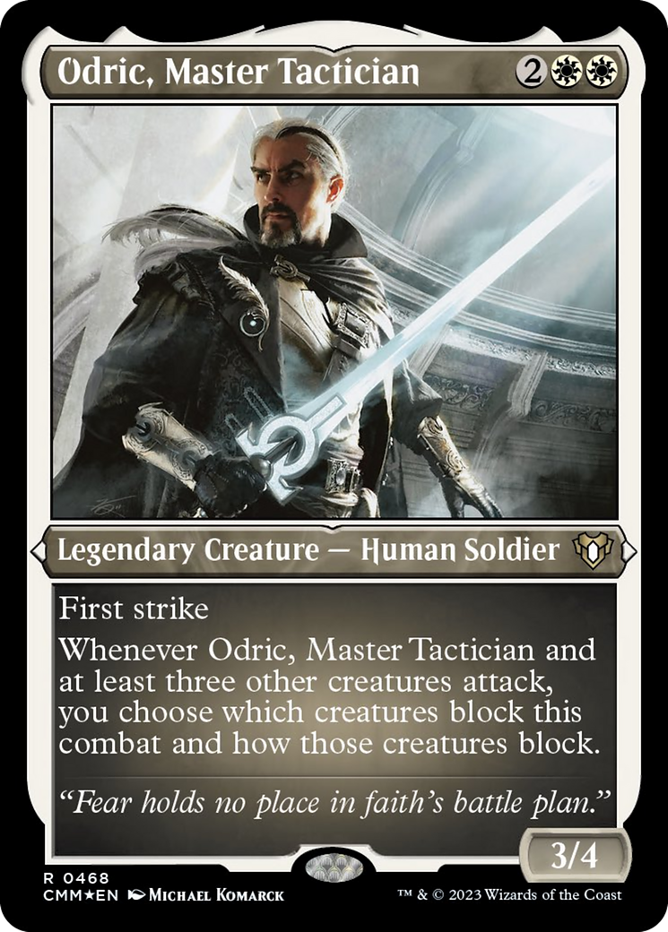 Odric, Master Tactician (Foil Etched) [Commander Masters] | Sanctuary Gaming