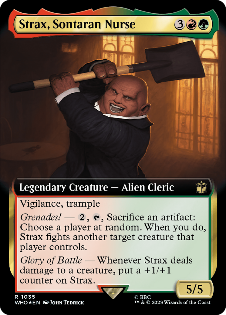 Strax, Sontaran Nurse (Extended Art) (Surge Foil) [Doctor Who] | Sanctuary Gaming