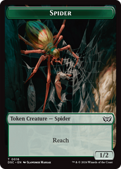 Treefolk // Spider Double-Sided Token [Duskmourn: House of Horror Commander Tokens] | Sanctuary Gaming