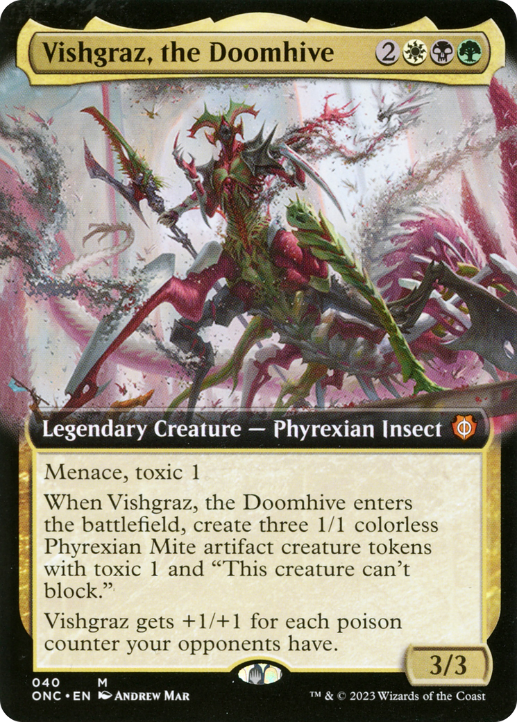 Vishgraz, the Doomhive (Extended Art) [Phyrexia: All Will Be One Commander] | Sanctuary Gaming