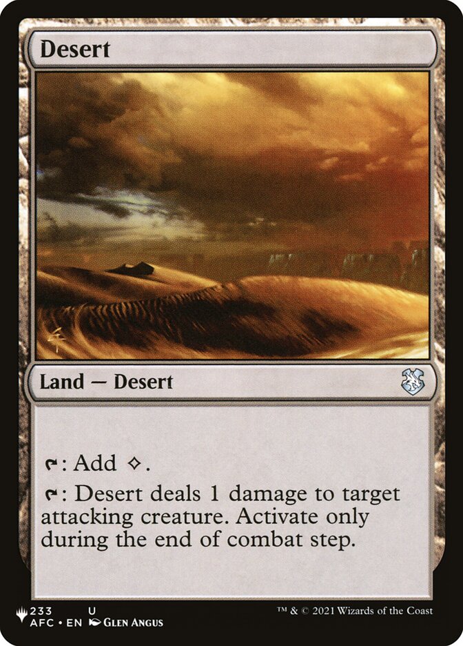 Desert [The List] | Sanctuary Gaming