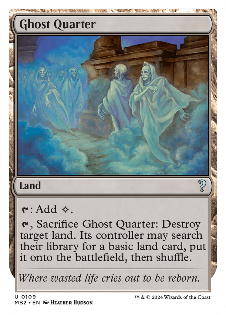 Ghost Quarter (White Border) [Mystery Booster 2] | Sanctuary Gaming