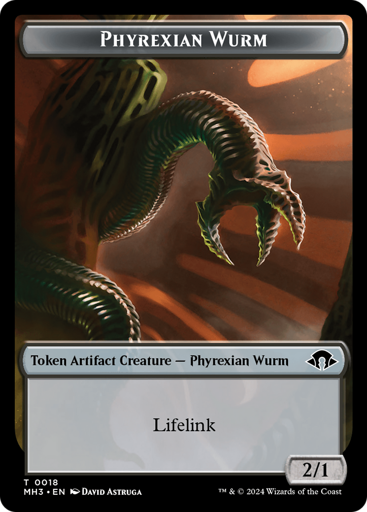 Phyrexian Wurm Token (0018) [Modern Horizons 3 Tokens] | Sanctuary Gaming