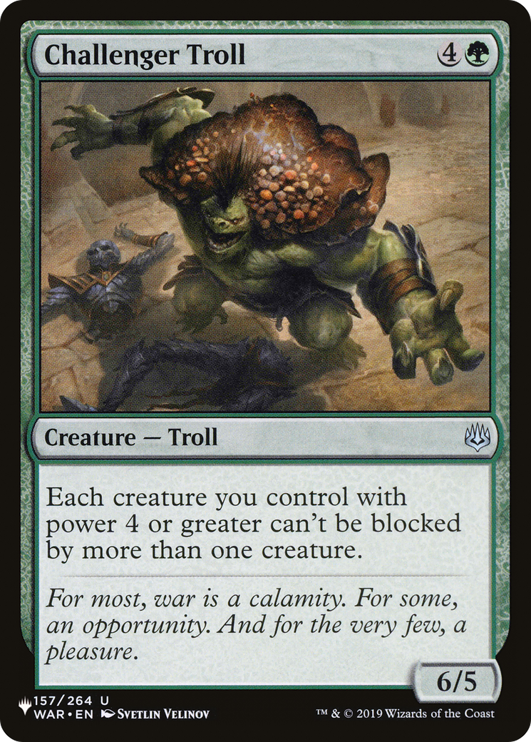 Challenger Troll [The List Reprints] | Sanctuary Gaming