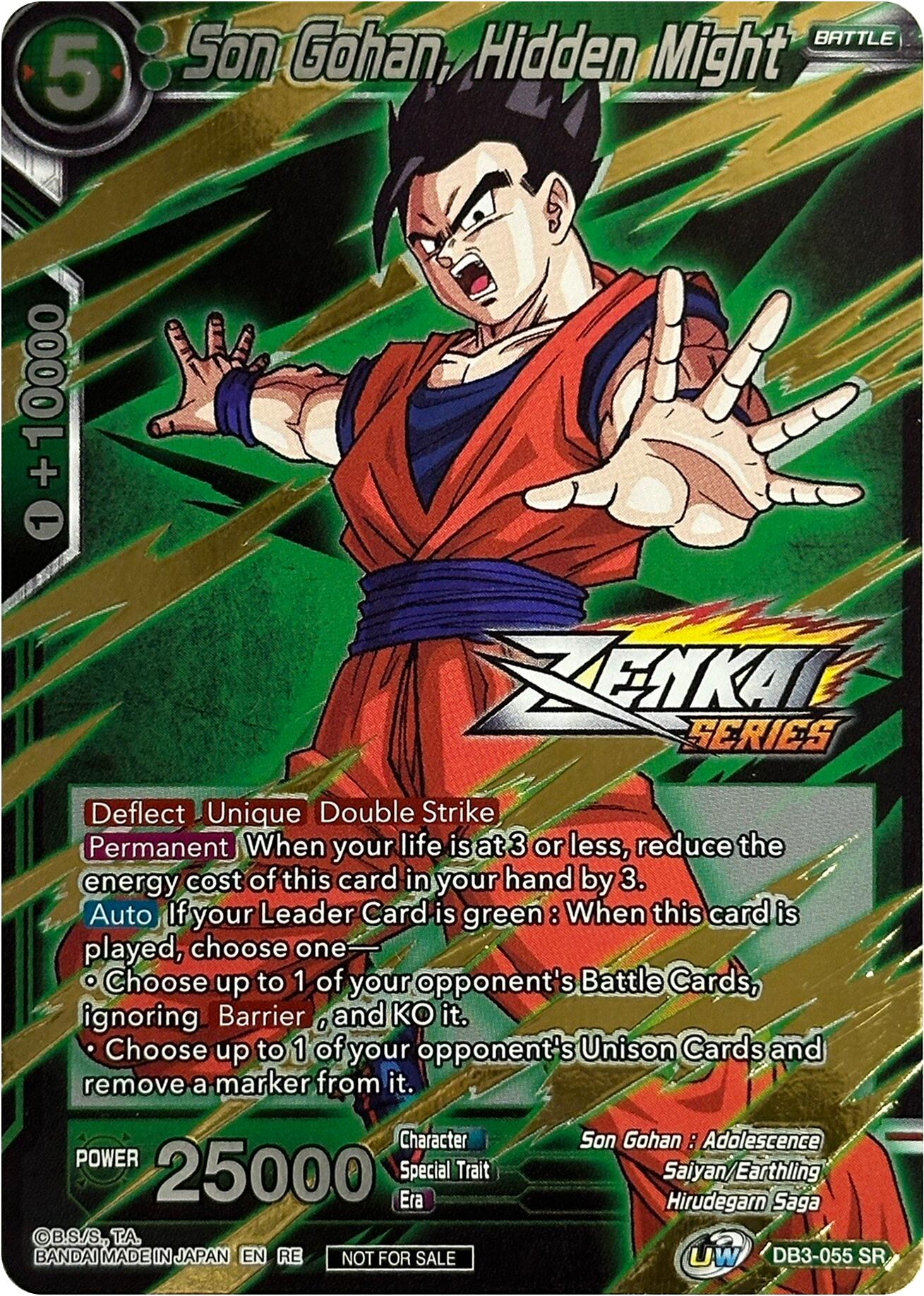 Son Gohan, Hidden Might (Event Pack 10) (DB3-055) [Tournament Promotion Cards] | Sanctuary Gaming