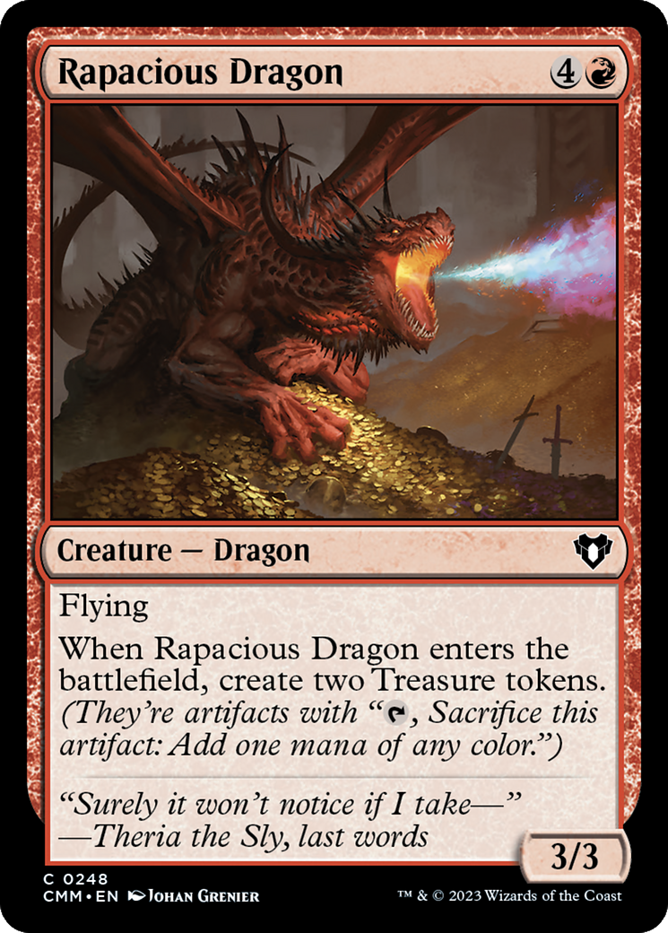 Rapacious Dragon [Commander Masters] | Sanctuary Gaming