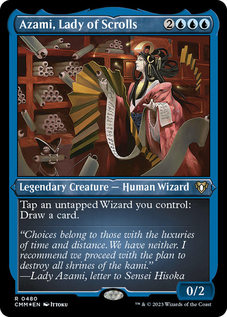 Azami, Lady of Scrolls (Foil Etched) [Commander Masters] | Sanctuary Gaming
