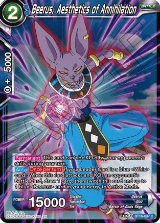 Beerus, Aesthetic of Annihilation (BT16-037) [Realm of the Gods] | Sanctuary Gaming