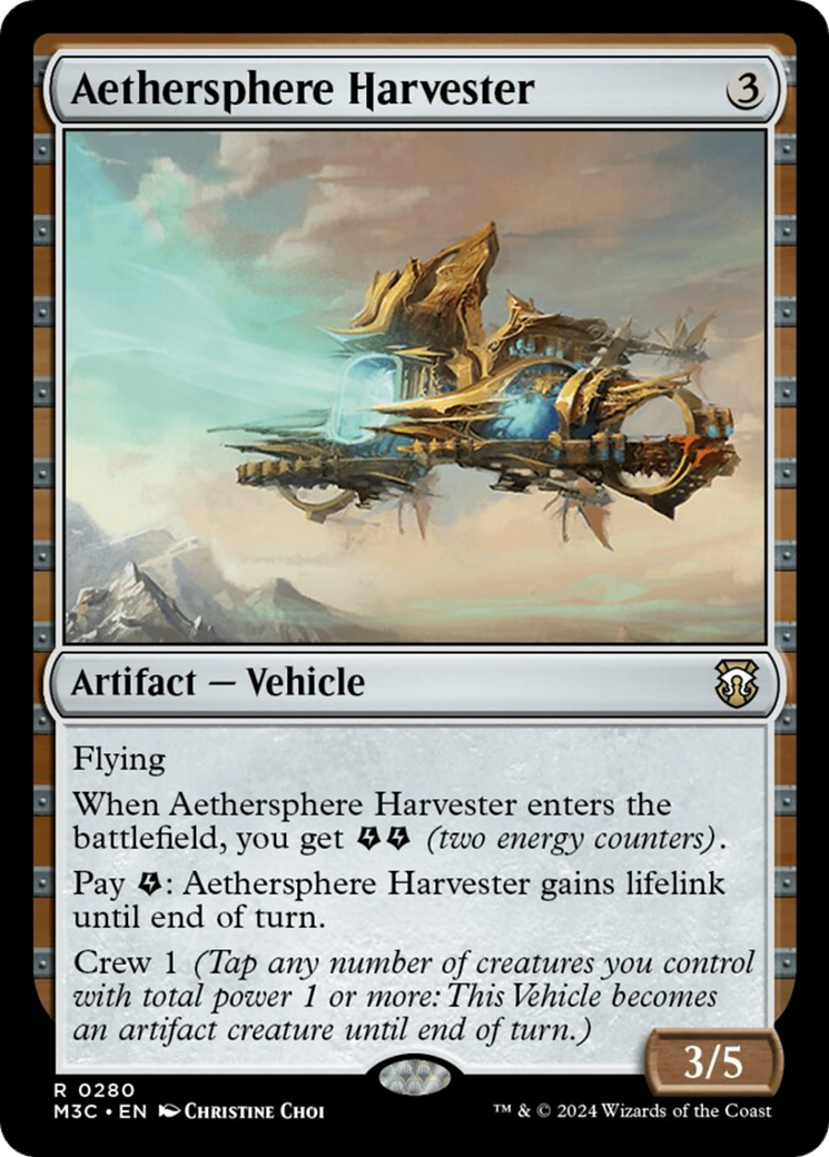 Aethersphere Harvester (Ripple Foil) [Modern Horizons 3 Commander] | Sanctuary Gaming
