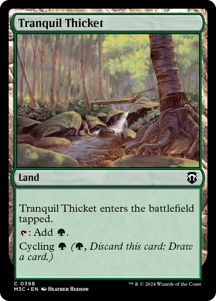 Tranquil Thicket (Ripple Foil) [Modern Horizons 3 Commander] | Sanctuary Gaming
