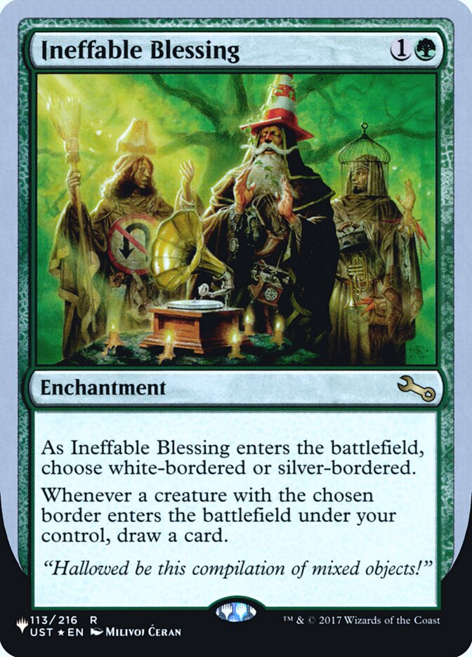 Ineffable Blessing (Bordered) (Unfinity Foil Edition) [The List] | Sanctuary Gaming