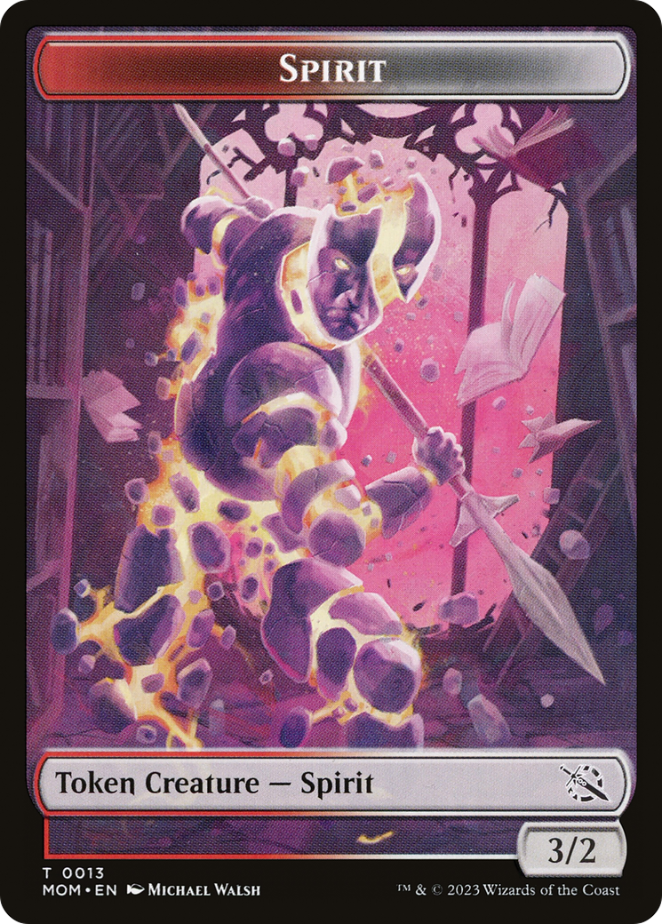 Treasure (21) // Spirit (13) Double-Sided Token [March of the Machine Tokens] | Sanctuary Gaming