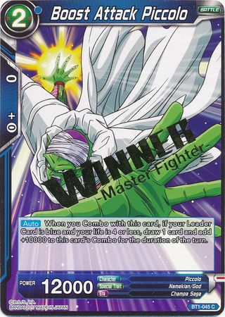 Boost Attack Piccolo (Winner Stamped) (BT1-045) [Tournament Promotion Cards] | Sanctuary Gaming
