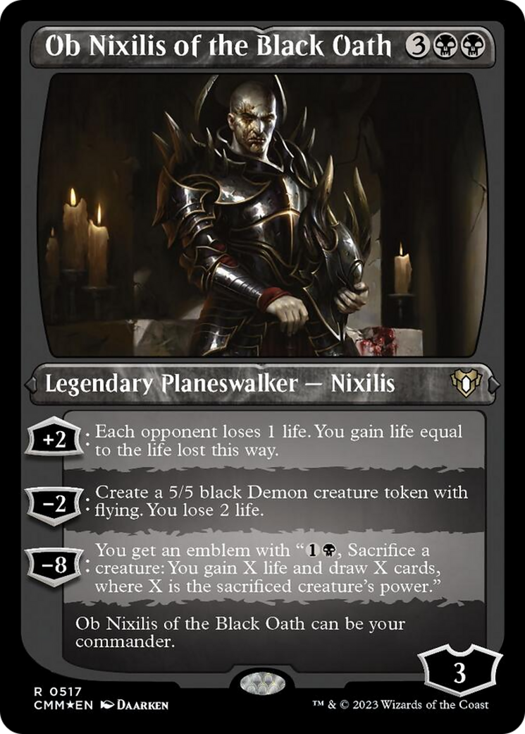 Ob Nixilis of the Black Oath (Foil Etched) [Commander Masters] | Sanctuary Gaming