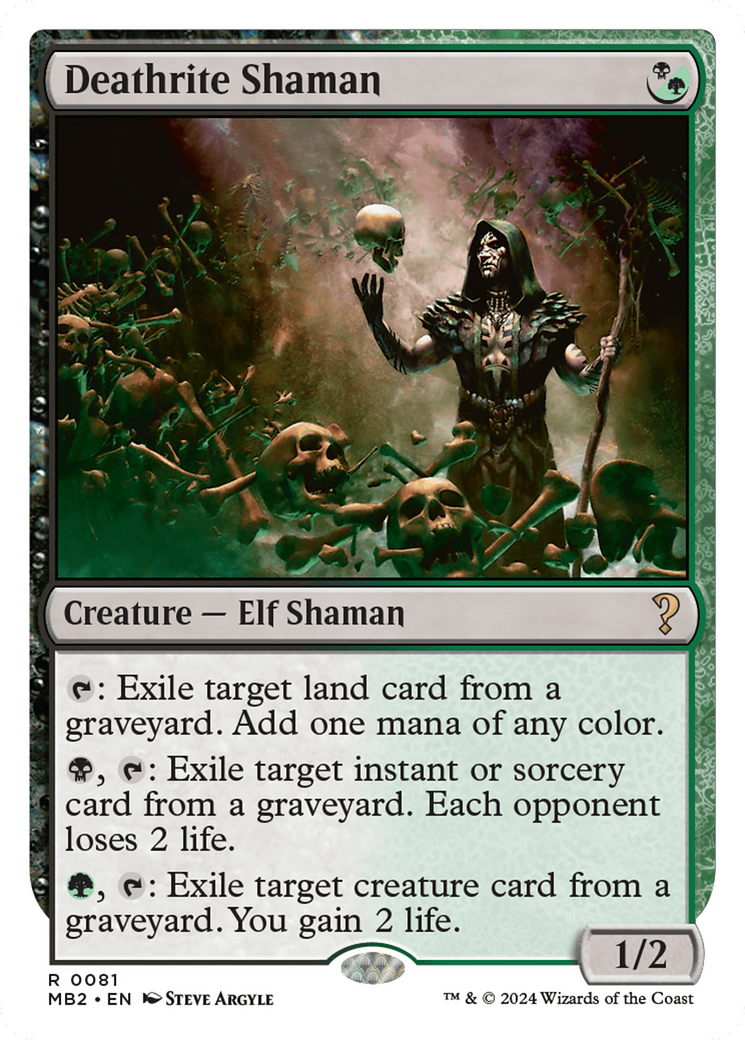 Deathrite Shaman (White Border) [Mystery Booster 2] | Sanctuary Gaming