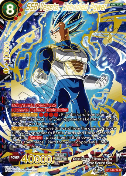 SSB Vegeta, Unbridled Power (BT16-147) [Realm of the Gods] | Sanctuary Gaming