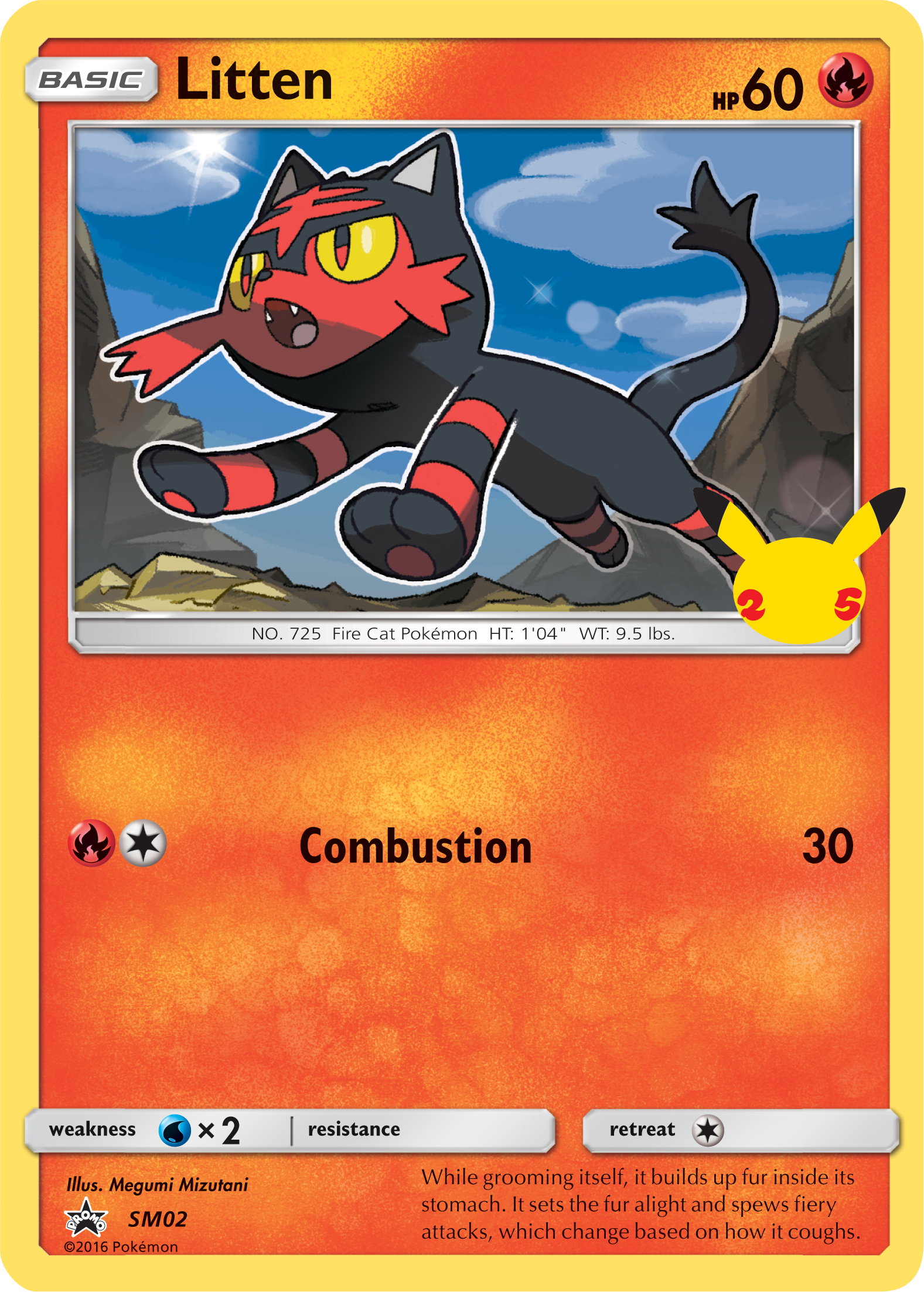 Litten (SM02) (Jumbo Card) [First Partner Pack] | Sanctuary Gaming