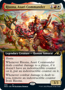 Risona, Asari Commander (Extended Art) [Kamigawa: Neon Dynasty] | Sanctuary Gaming