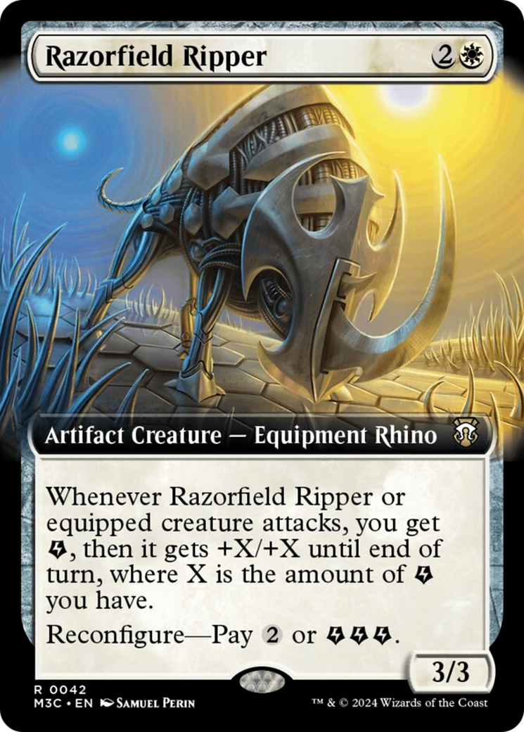 Razorfield Ripper (Extended Art) (Ripple Foil) [Modern Horizons 3 Commander] | Sanctuary Gaming