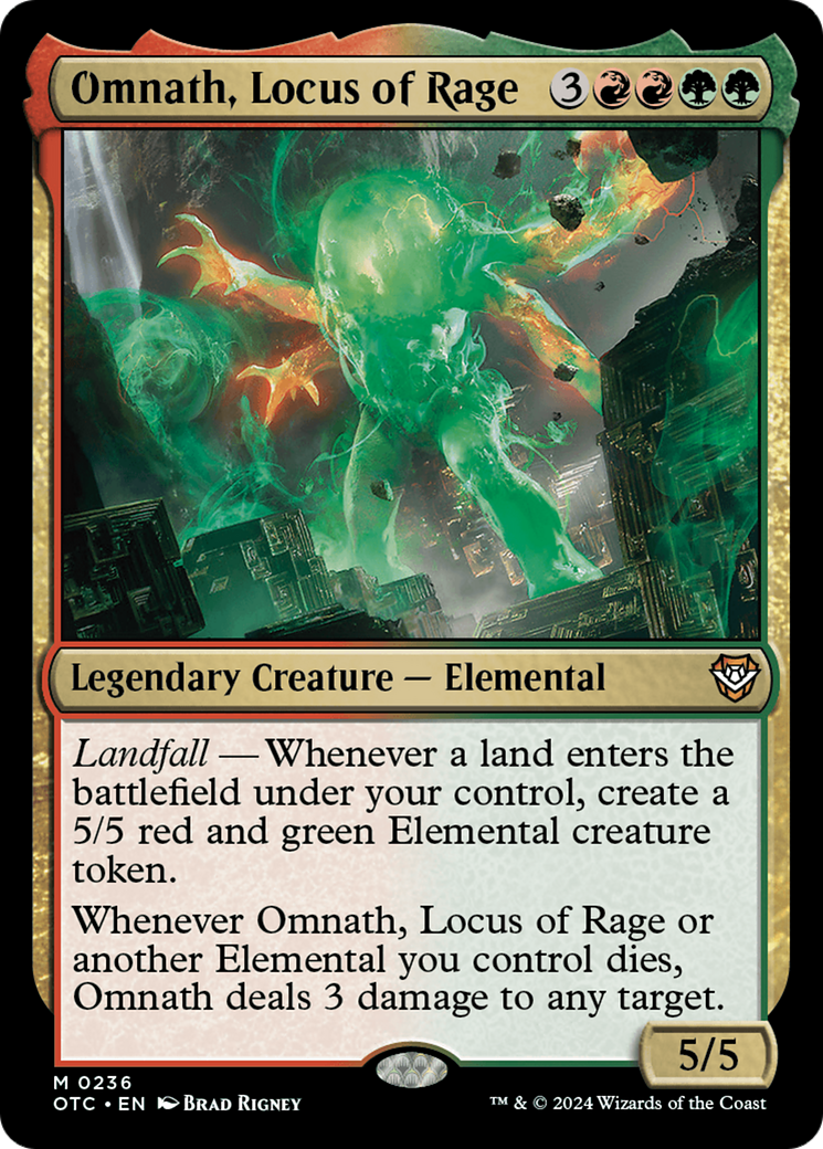 Omnath, Locus of Rage [Outlaws of Thunder Junction Commander] | Sanctuary Gaming