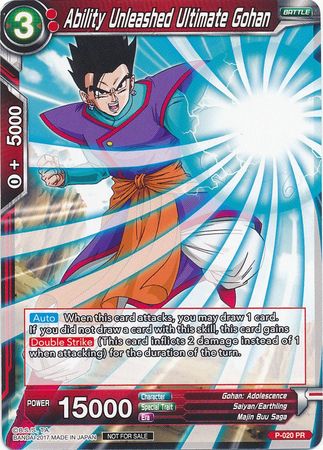 Ability Unleashed Ultimate Gohan (P-020) [Promotion Cards] | Sanctuary Gaming