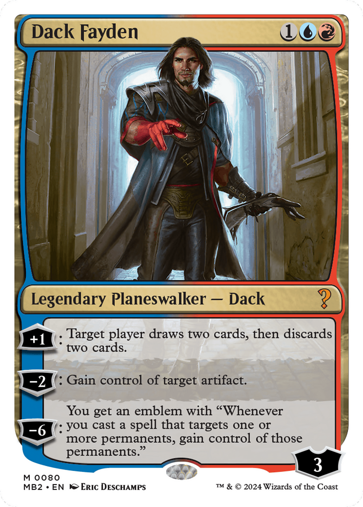 Dack Fayden (White Border) [Mystery Booster 2] | Sanctuary Gaming