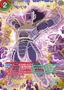 Vegeta, Proud Warrior (SPR) (BT17-132) [Ultimate Squad] | Sanctuary Gaming