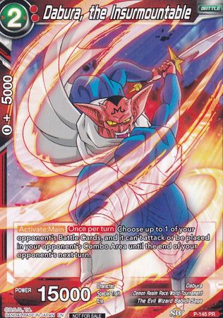 Dabura, the Insurmountable (Power Booster: World Martial Arts Tournament) (P-145) [Promotion Cards] | Sanctuary Gaming