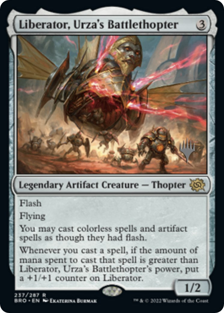 Liberator, Urza's Battlethopter (Promo Pack) [The Brothers' War Promos] | Sanctuary Gaming