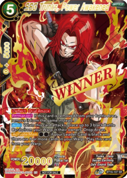 SSG Trunks, Power Awakened (Event Pack 10) (BT16-107) [Tournament Promotion Cards] | Sanctuary Gaming