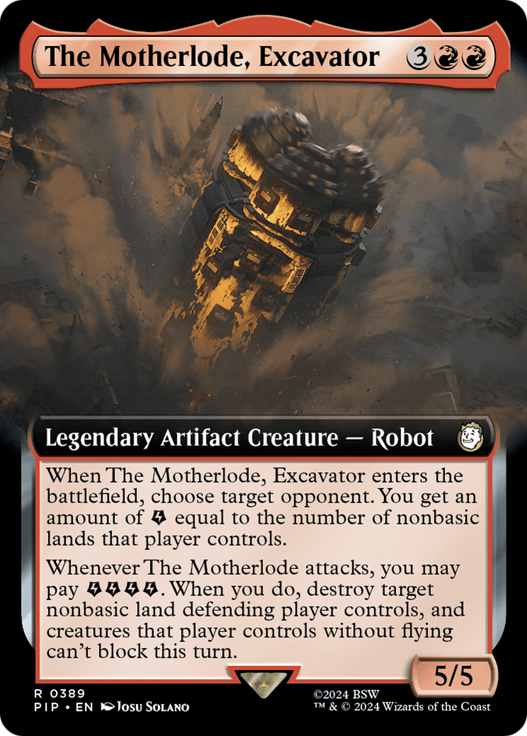 The Motherlode, Excavator (Extended Art) [Fallout] | Sanctuary Gaming