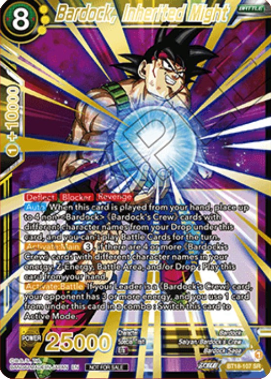 Bardock, Inherited Might (Zenkai Cup 2022 Top 32) (BT18-107) [Tournament Promotion Cards] | Sanctuary Gaming