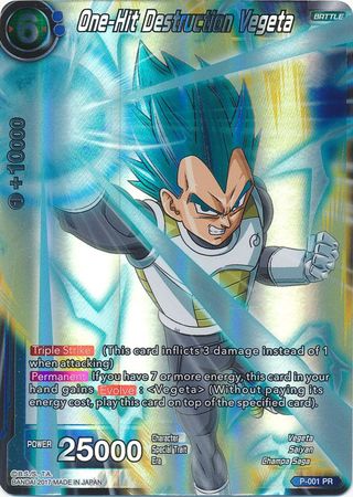 One-Hit Destruction Vegeta (P-001) [Promotion Cards] | Sanctuary Gaming