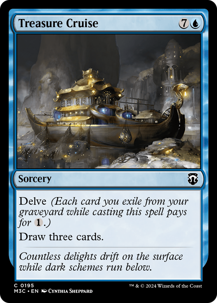 Treasure Cruise (Ripple Foil) [Modern Horizons 3 Commander] | Sanctuary Gaming