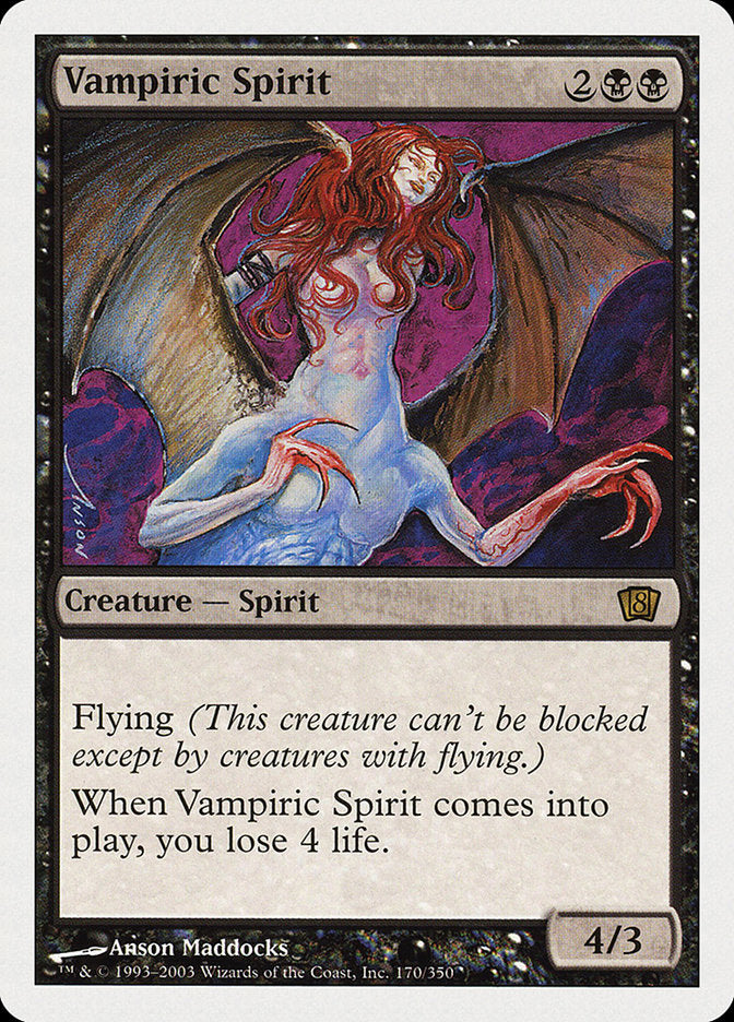 Vampiric Spirit (8th Edition) [Oversize Cards] | Sanctuary Gaming