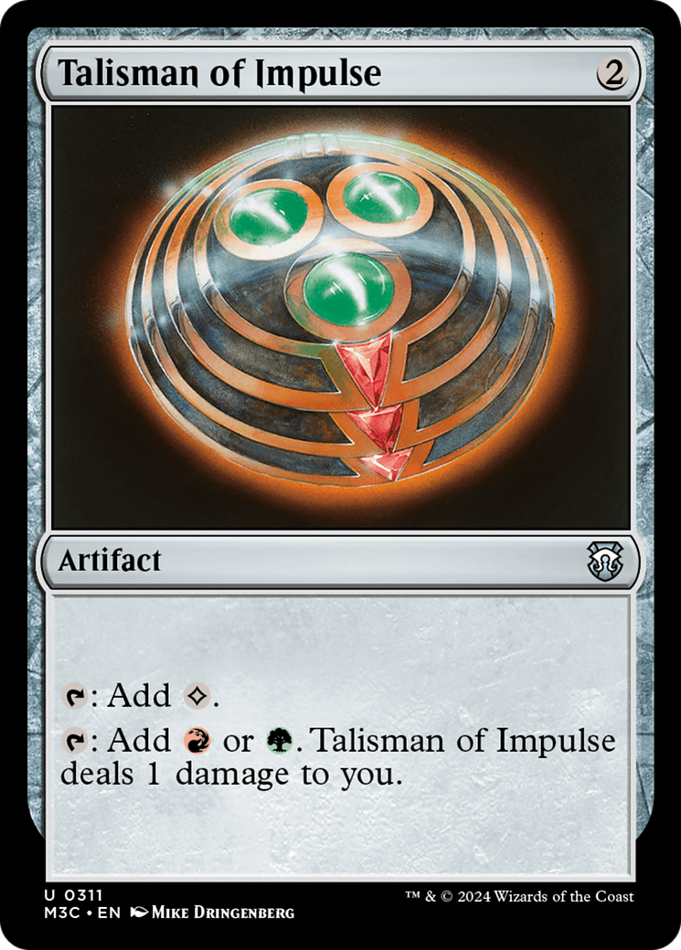 Talisman of Impulse (Ripple Foil) [Modern Horizons 3 Commander] | Sanctuary Gaming
