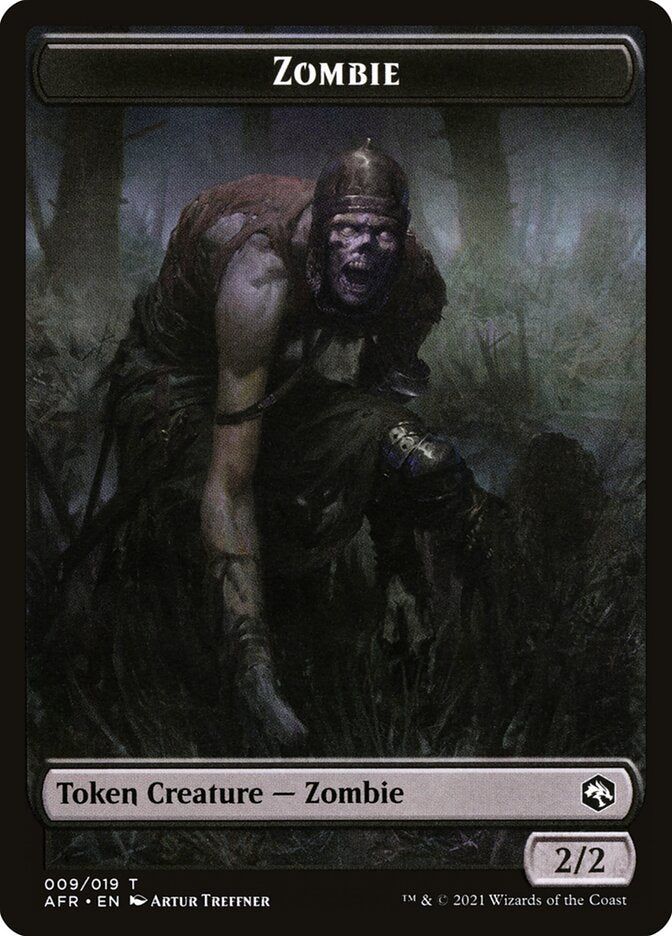 Zombie // Dog Illusion Double-Sided Token [Dungeons & Dragons: Adventures in the Forgotten Realms Tokens] | Sanctuary Gaming