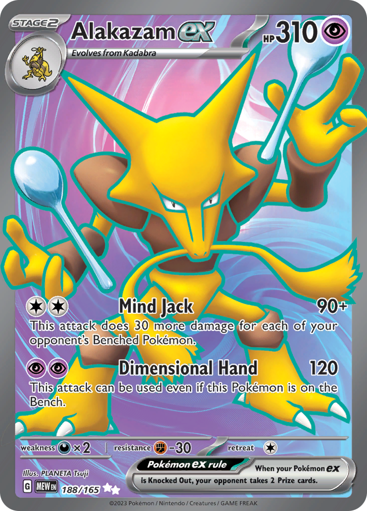 Alakazam ex (188/165) [Scarlet & Violet: 151] | Sanctuary Gaming