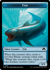 Eldrazi Spawn // Fish Double-Sided Token [Modern Horizons 3 Tokens] | Sanctuary Gaming