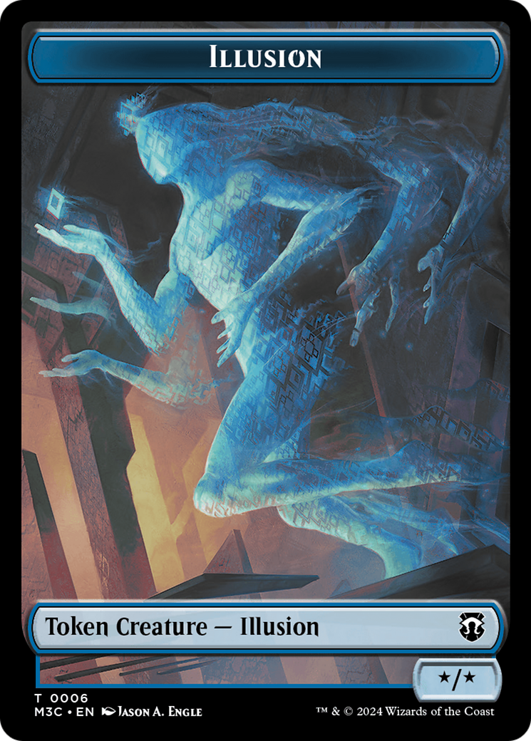 Illusion // Servo Double-Sided Token [Modern Horizons 3 Commander Tokens] | Sanctuary Gaming