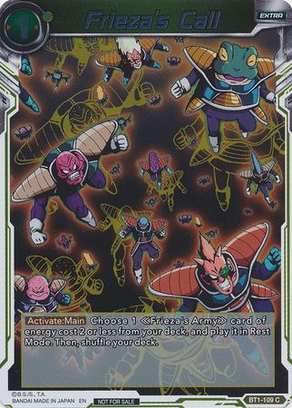 Frieza's Call (Event Pack 3 - 2019) (BT1-109_PR) [Promotion Cards] | Sanctuary Gaming